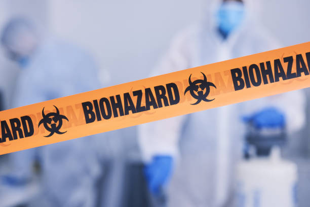 Professional Biohazard Cleanup technician working in Coleman, FL